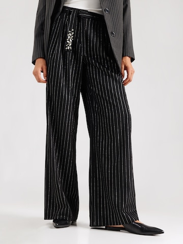 Wide Leg Pantalon à pince 'Charlie' Fabienne Chapot en noir : devant