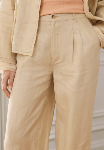 Pepe Jeans - Pierna ancha Pantalón 'Katy' en beige