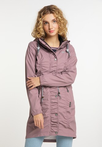 Schmuddelwedda Raincoat in Pink: front