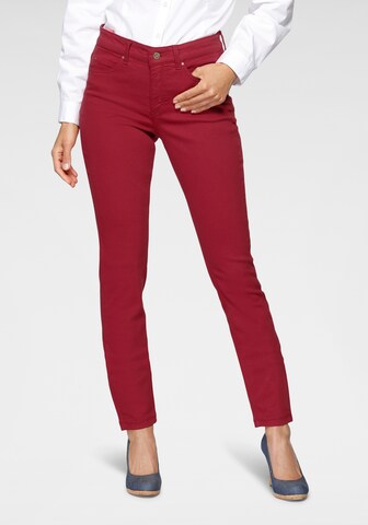 MAC Skinny Jeans in Red: front
