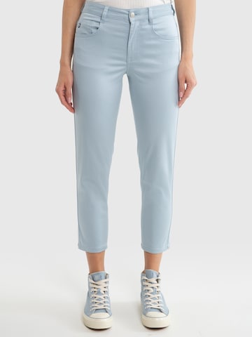 BIG STAR Slim fit Chino Pants 'LUCIA' in Blue: front