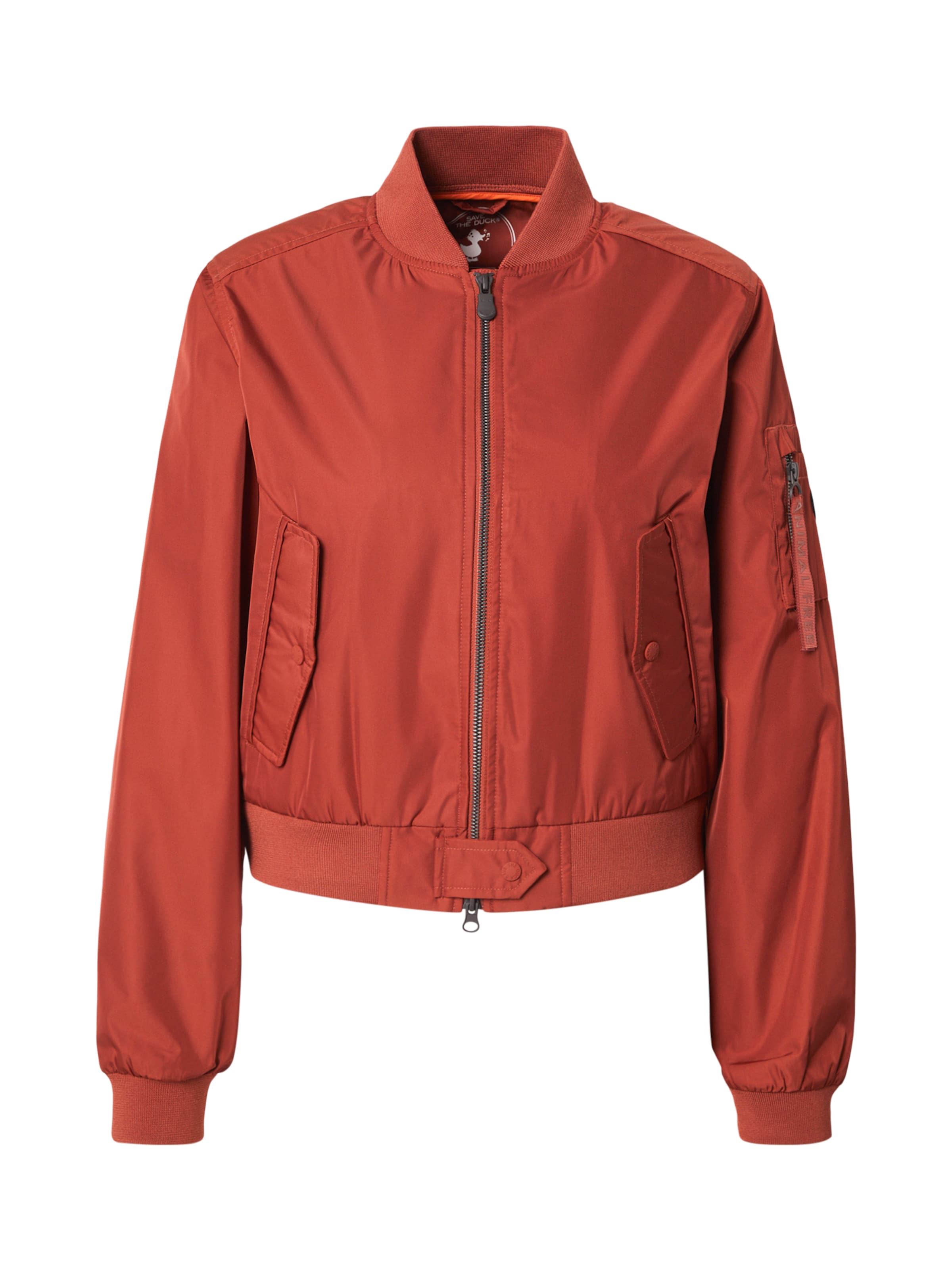 SAVE THE DUCK Veste mi-saison 'NORA' en rouge orangé, Vue avec produit