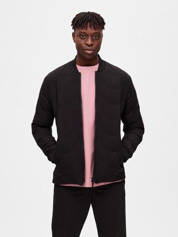 Veste mi-saison 'DECKARD' SELECTED HOMME en noir : devant