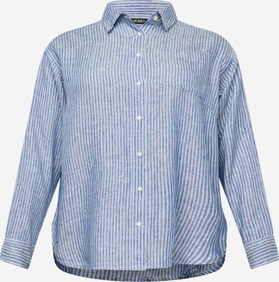 Lauren Ralph Lauren Plus Μπλούζα σε μπλε μελανζέ / λευκό, Άποψη προϊόντος