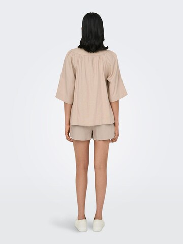 ONLY Bluse 'ONLCaro' i beige