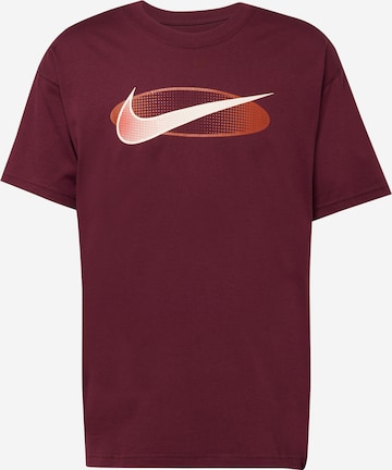 T-Shirt Nike Sportswear en rouge : devant