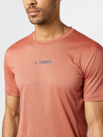 ADIDAS TERREX Koszulka funkcyjna 'Multi' w kolorze czerwony