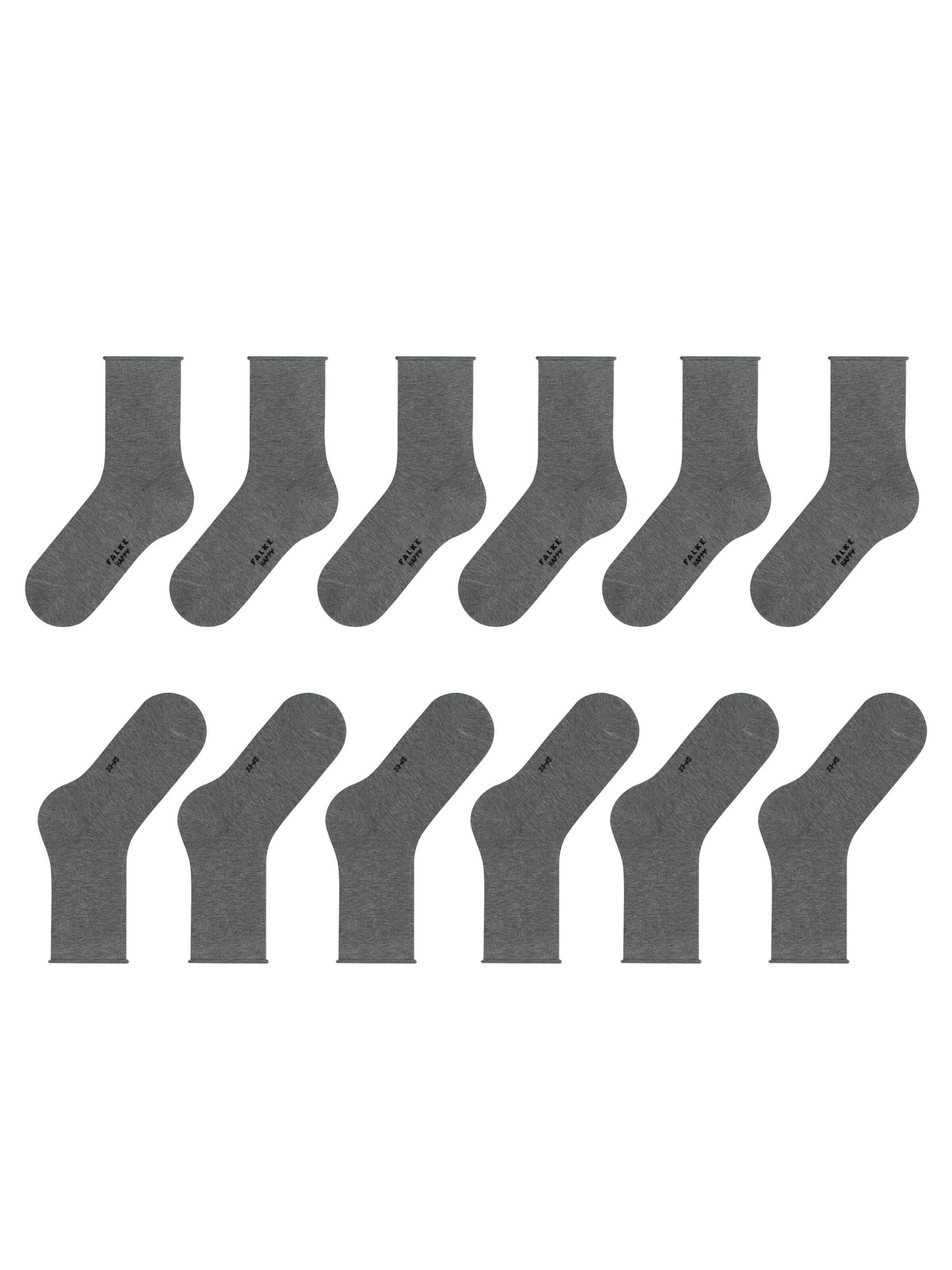 FALKE Socken 'Happy 6-Pack'‌‌‌‌‌ in Grau