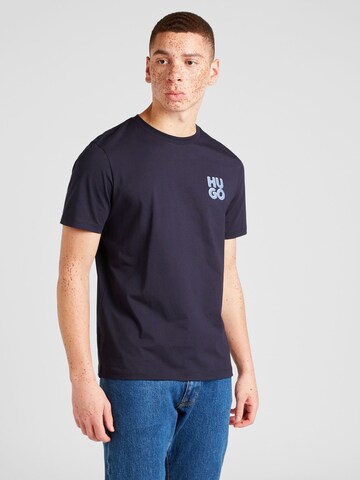 HUGO Shirt 'Dimoniti' in Blauw: voorkant