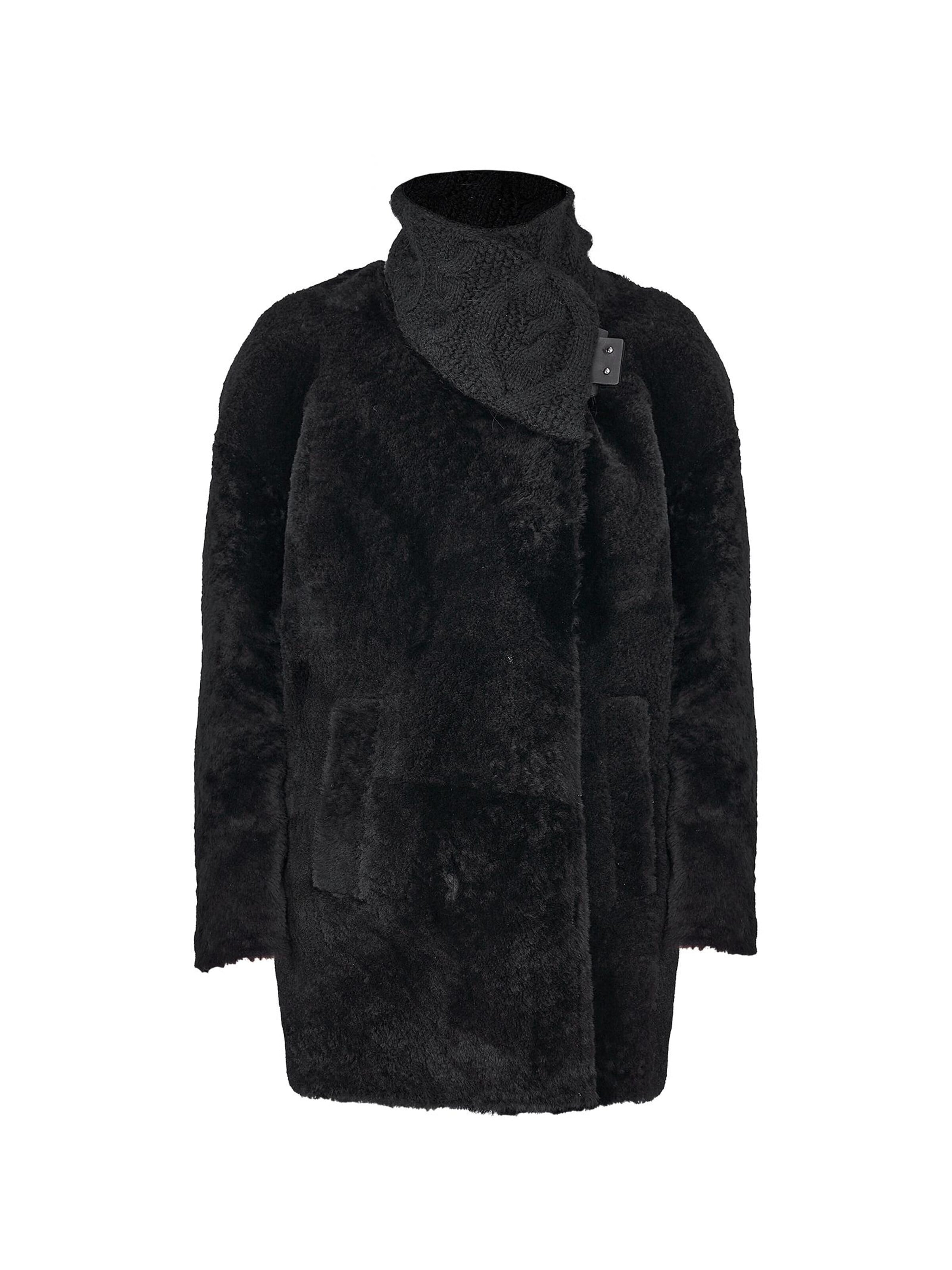 VESPUCCI BY VSP Wintermantel 'Rosa'‌‌‌‌‌‌‌‌‌ in Schwarz: Vorderseite