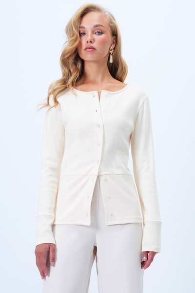 Trend Alaçatı Stili Cardigan i XS-S i creme, Produktvisning