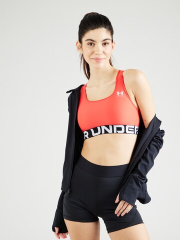 UNDER ARMOUR Bustier Sport bh 'Authentics' in Rood: voorkant