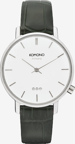 Komono Analog Watch in Black: front