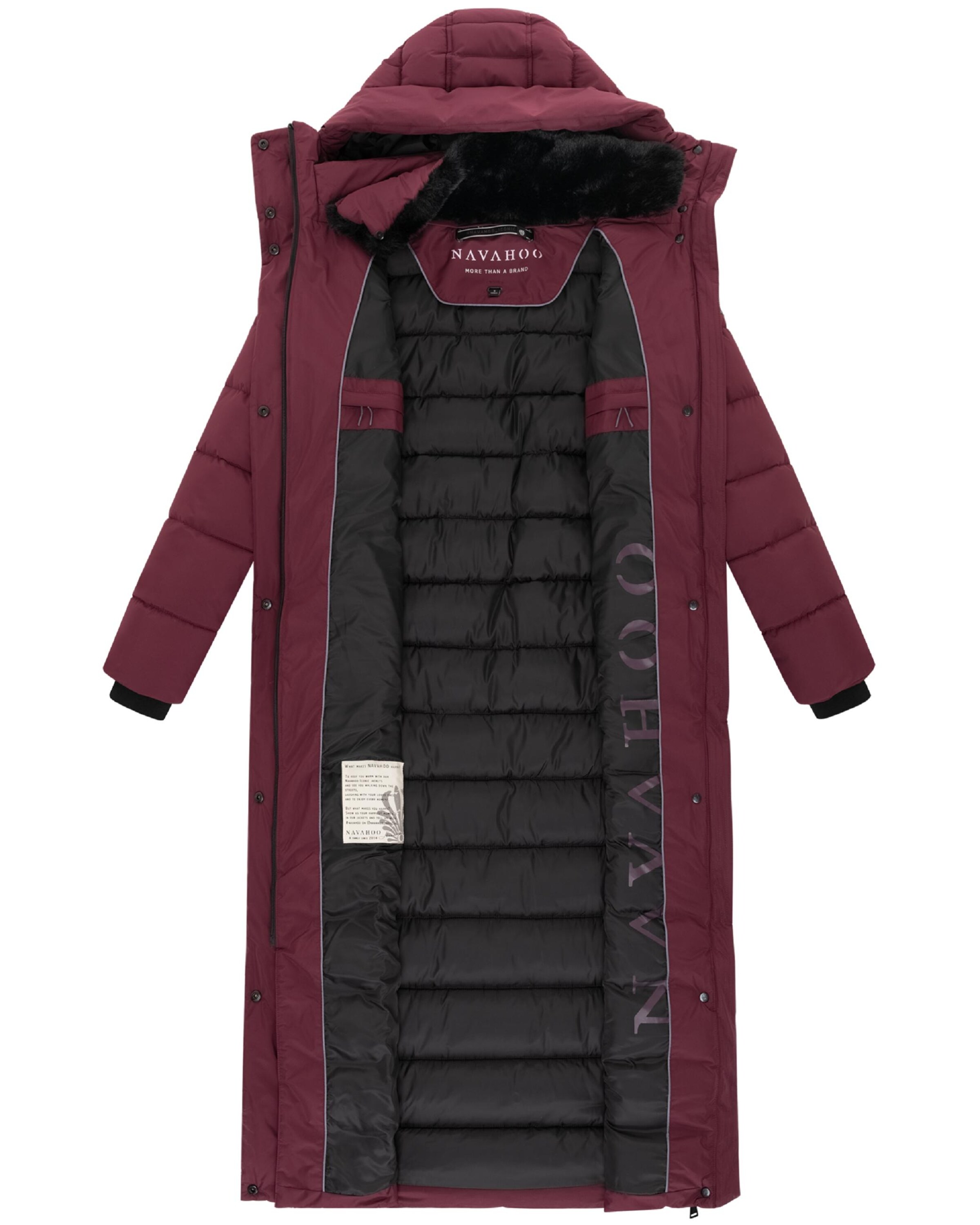 NAVAHOO Winter coat 'Das Teil XIV' in Red