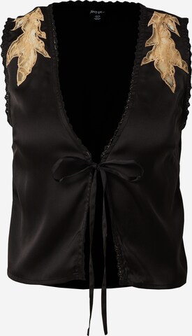 Nasty Gal Blouse in Zwart: voorkant