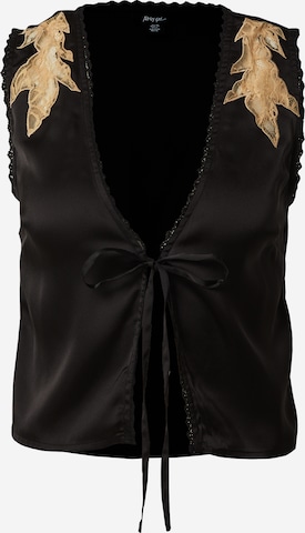 Nasty Gal Blouse in Black: front