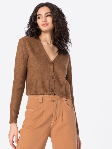 ONLY Knit Cardigan 'Macadamia' in Brown: front