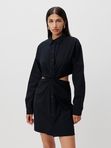 Robe-chemise 'Briska' LeGer by Lena Gercke en noir : devant