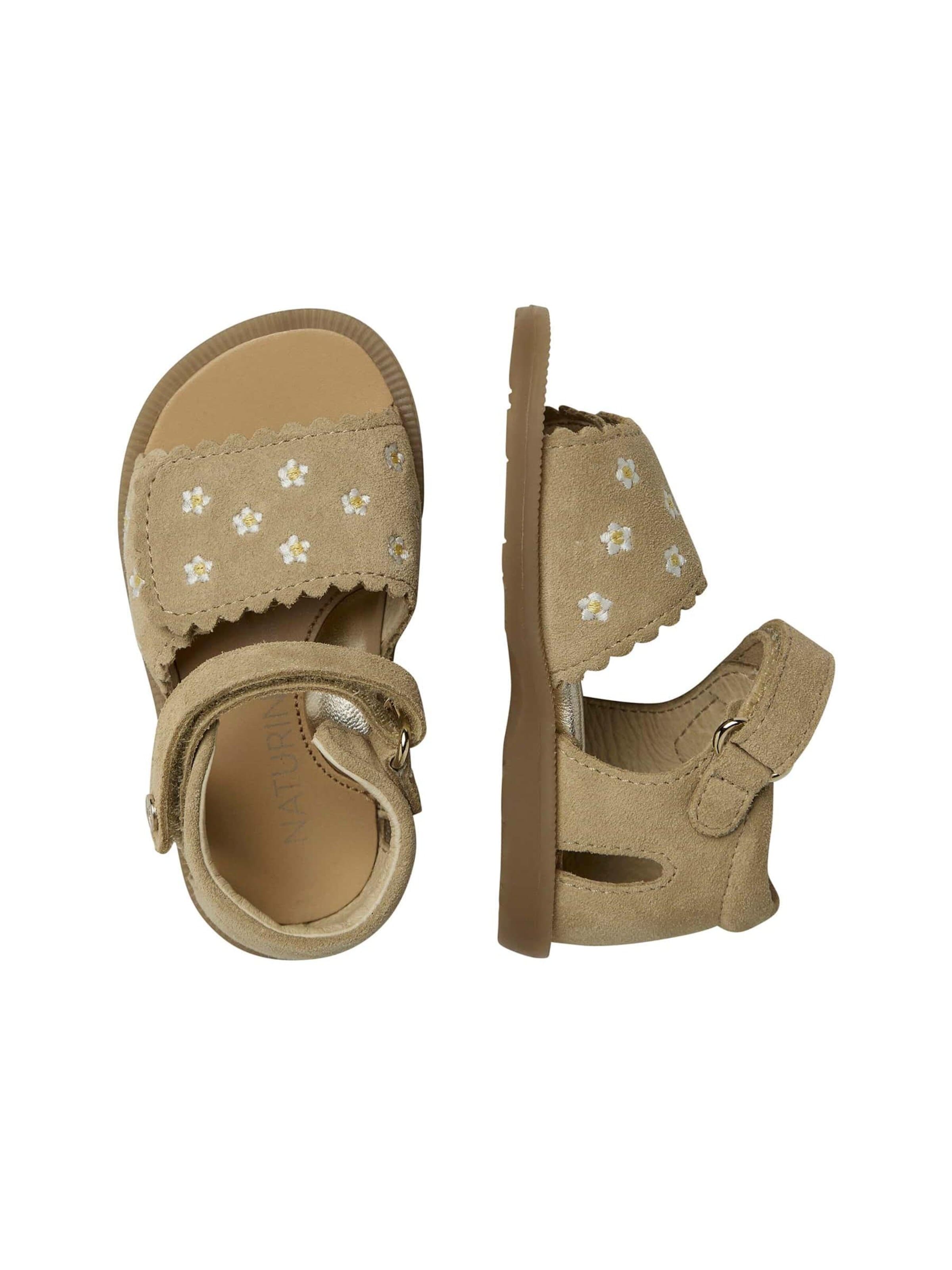 NATURINO Sandal 'MAYA EMBR' in Beige