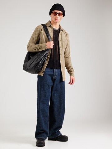 Dockers Слим Рубашка в Коричневый
