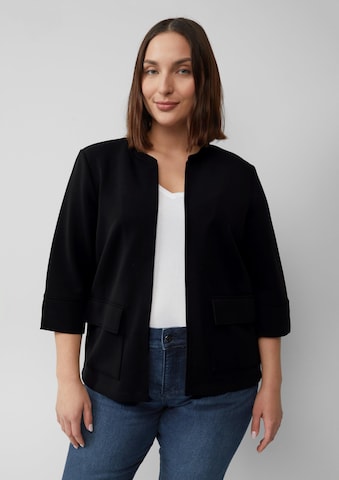 Veste de survêtement s.Oliver en noir : devant