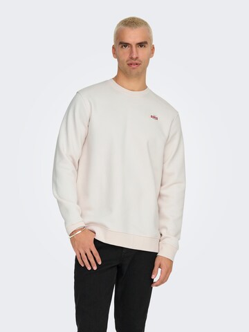Only & Sons - Sweatshirt 'ONSDawson' em branco: frente