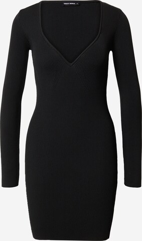 Tally Weijl Knitted dress in Black: front