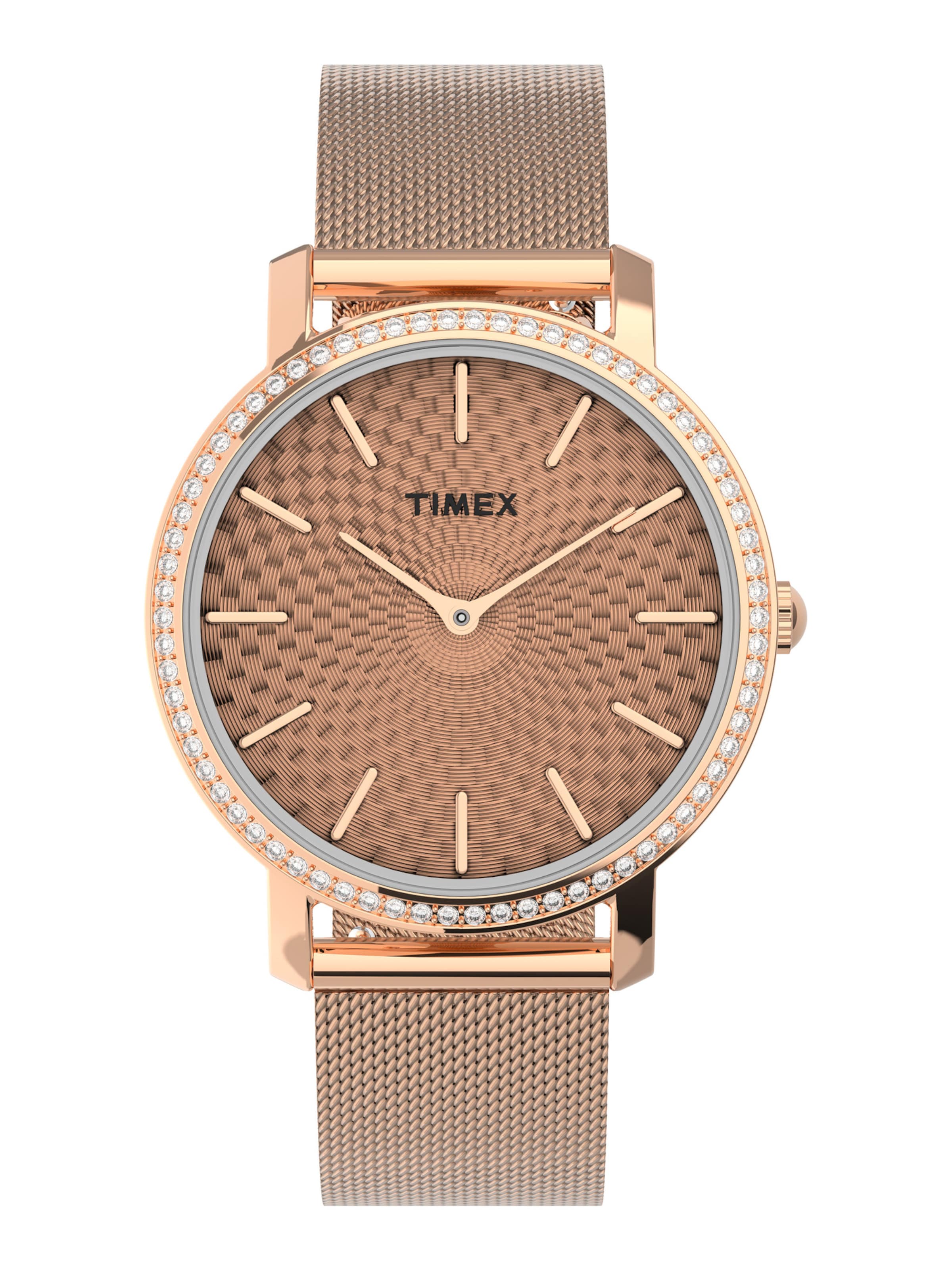 Montre à affichage analogique 'Transcend City Collection' TIMEX en or : devant