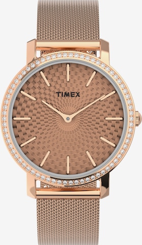 TIMEX Analoog horloge 'Transcend City Collection' in Goud: voorkant