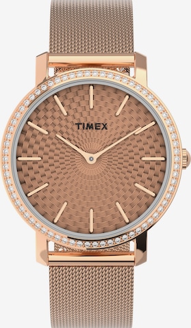 Montre à affichage analogique 'Transcend City Collection' TIMEX en or : devant