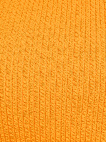 Bershka Spodní díl plavek – oranžová