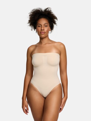 Body modelant 'Trägerloser Bodysuit Sculpting Shapewear mit Slip' cfab (formerly creamy fabrics) en beige