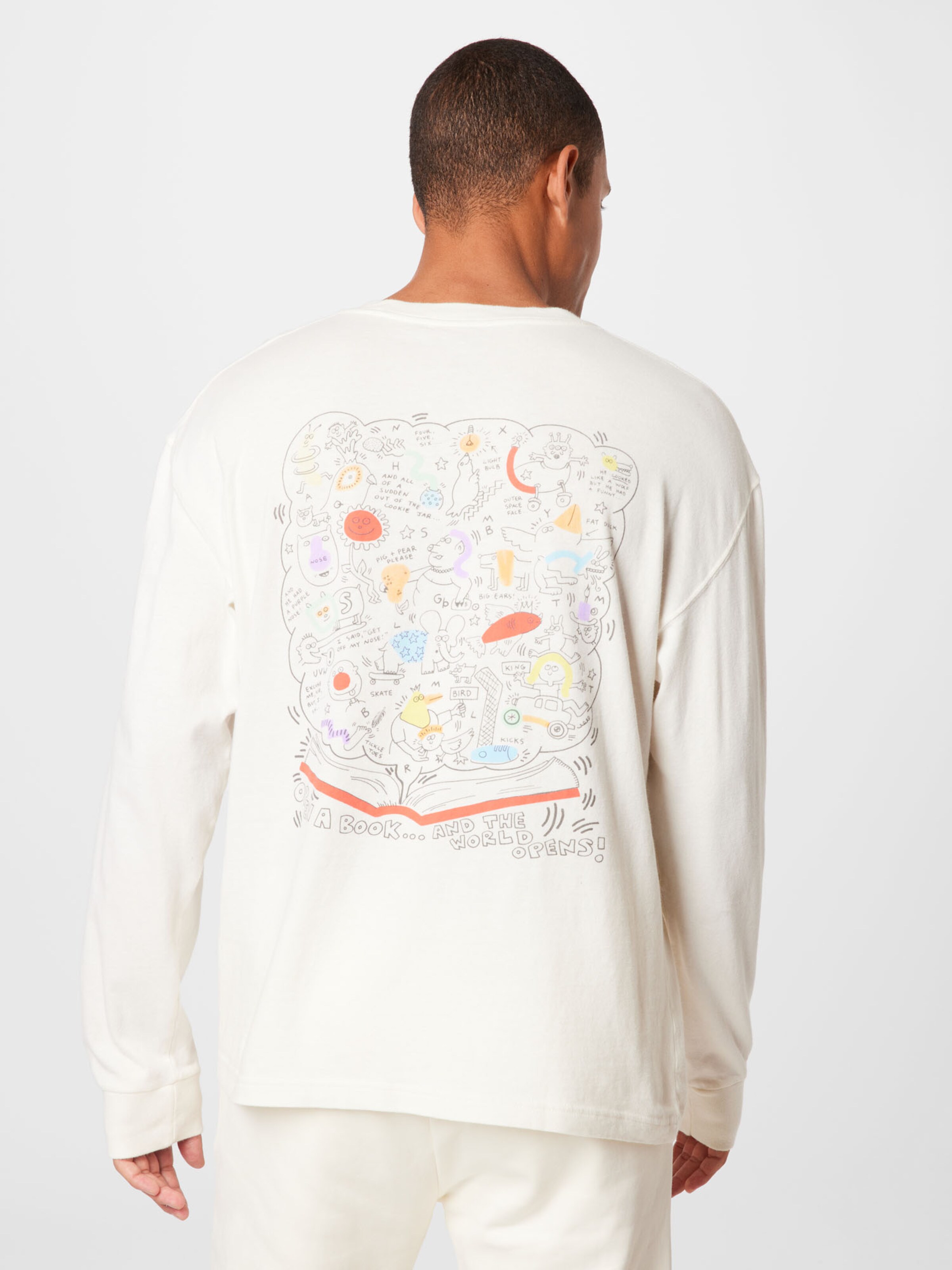 Männer Shirts Abercrombie & Fitch Shirt 'KEITH HARING' in Weiß - UH15596 Männer Shirts Abercrombie & Fitch Shirt 'KEITH HARING' in Weiß - UH15596