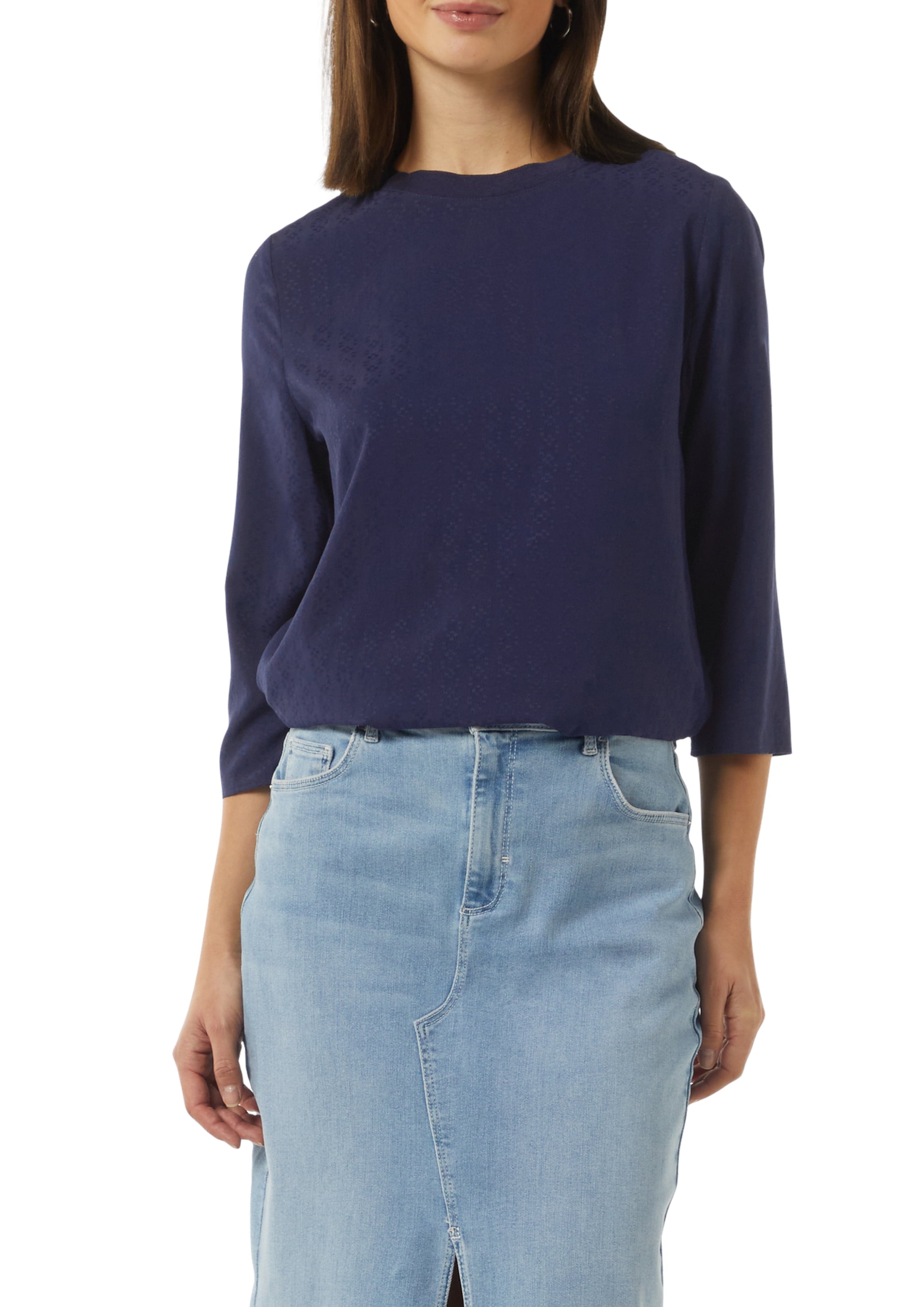 Chemisier comma casual identity en bleu