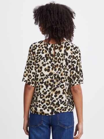 ICHI Blouse 'IHMarrakech' in Beige
