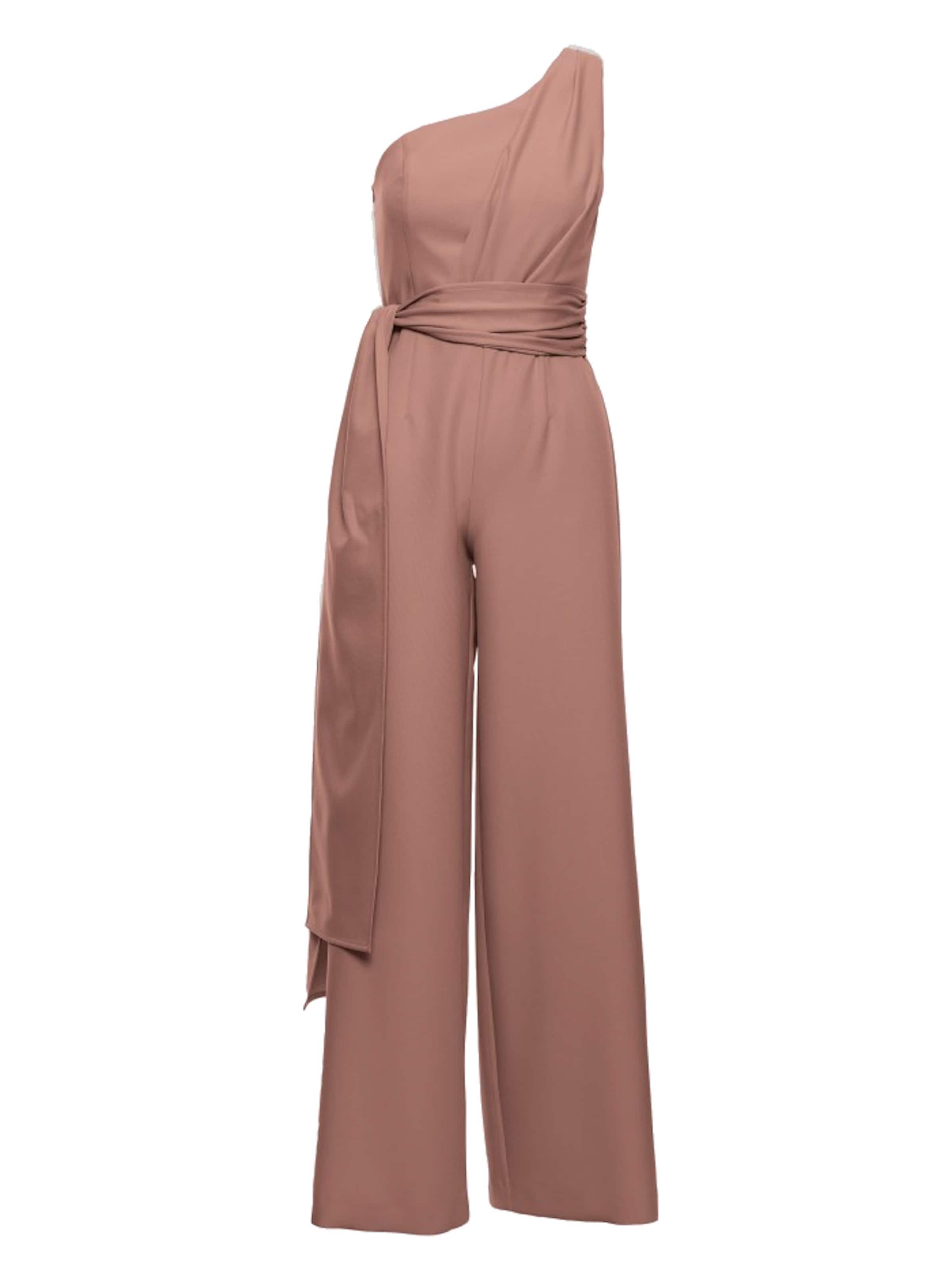 Numoco Jumpsuit 'Silvia'‌‌‌‌‌‌‌‌ in Braun: Vorderseite