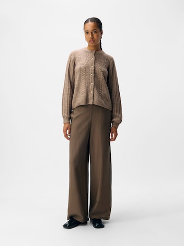 Cardigan 'OBJFlora' OBJECT en beige