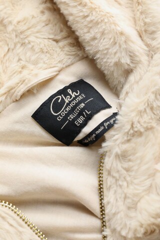 CLOCKHOUSE by C&A Fake Fur Weste L in Weiß