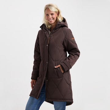 MGO Winter Coat 'Masha' in Brown: front