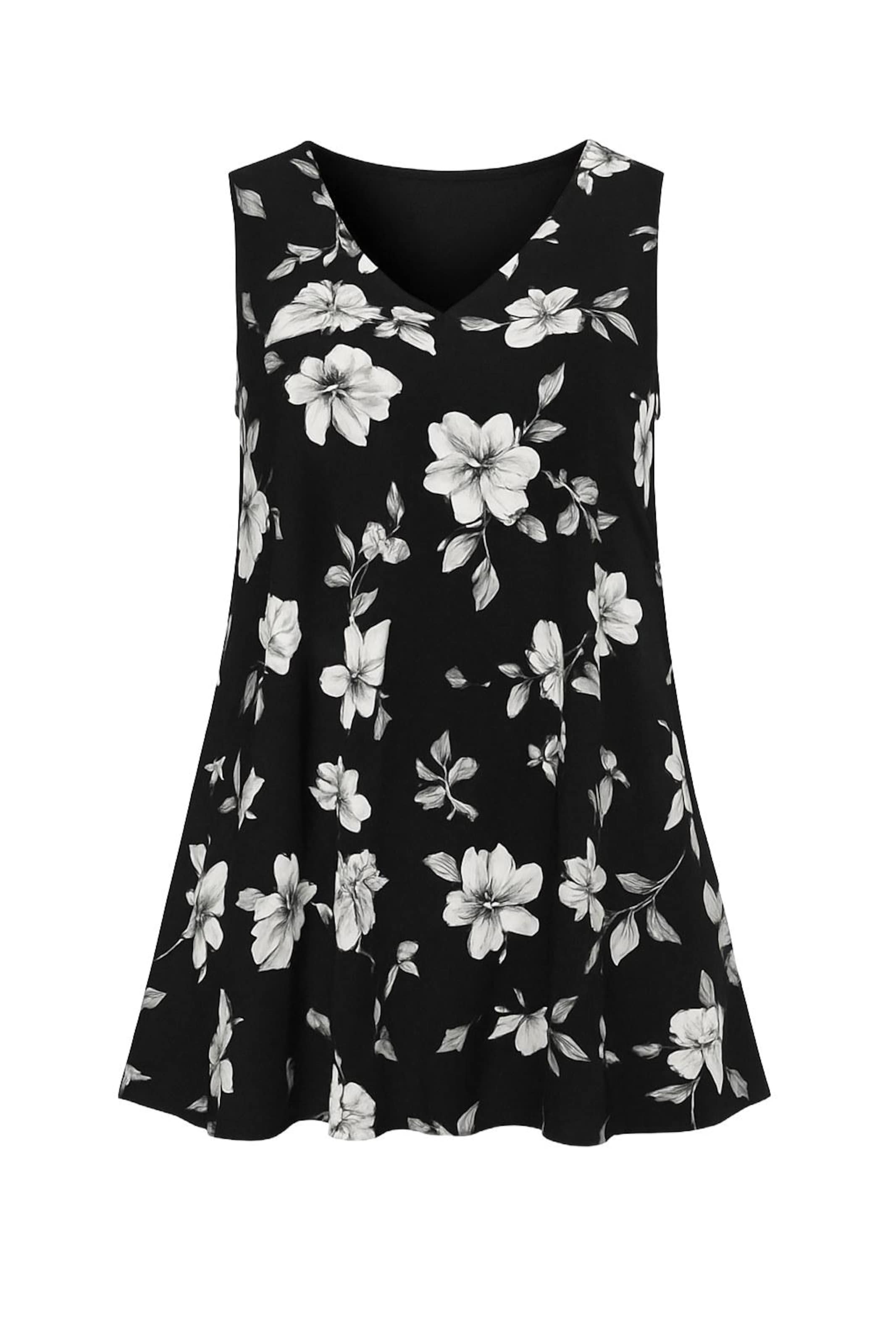 Shape Of You Blouse in Zwart: voorkant