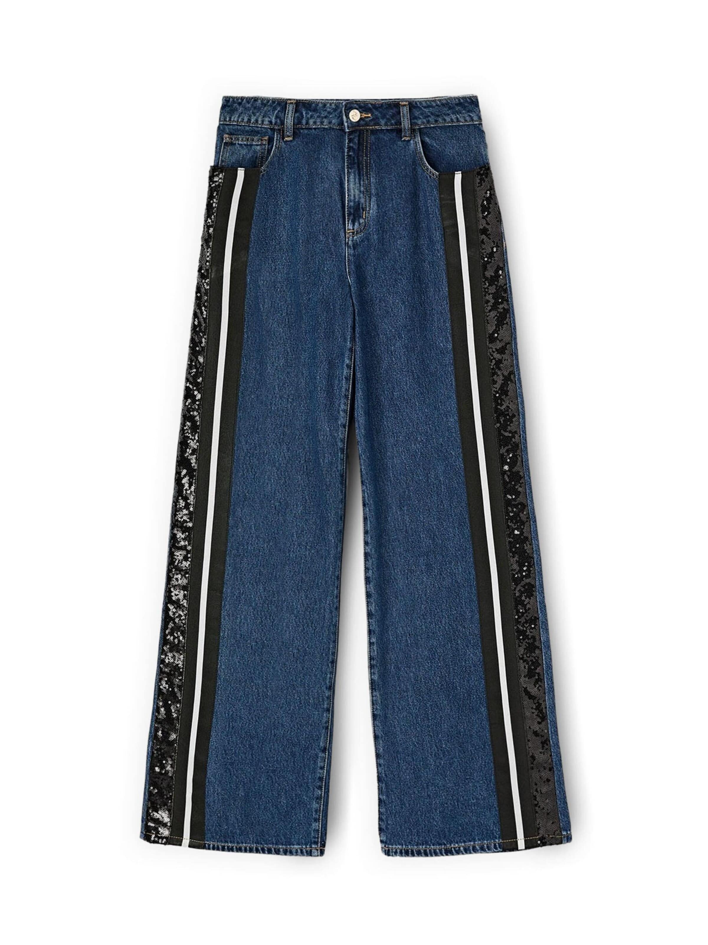 Wide leg Jeans di MOTIVI in blu: frontale