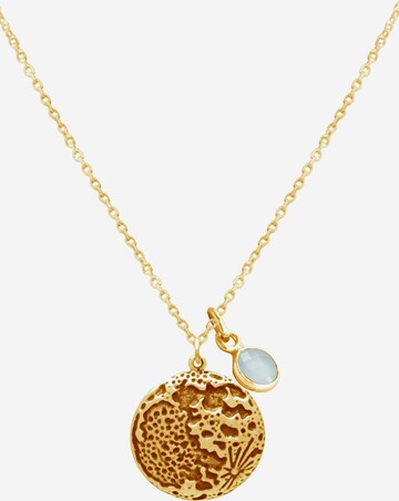 Gemshine Necklace in Gold: front