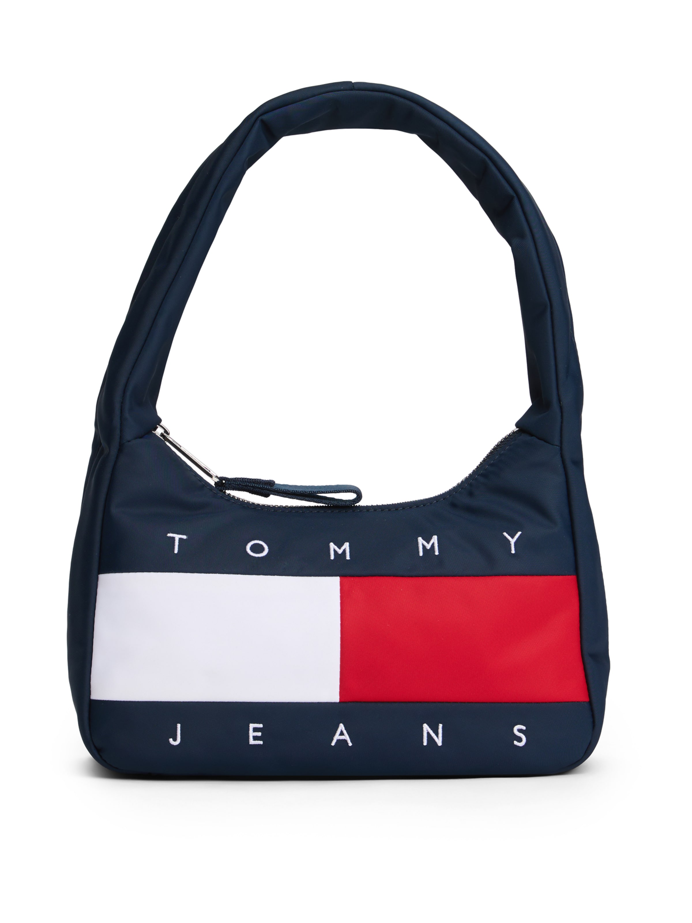 Tommy Jeans Schoudertas in Blauw: voorkant