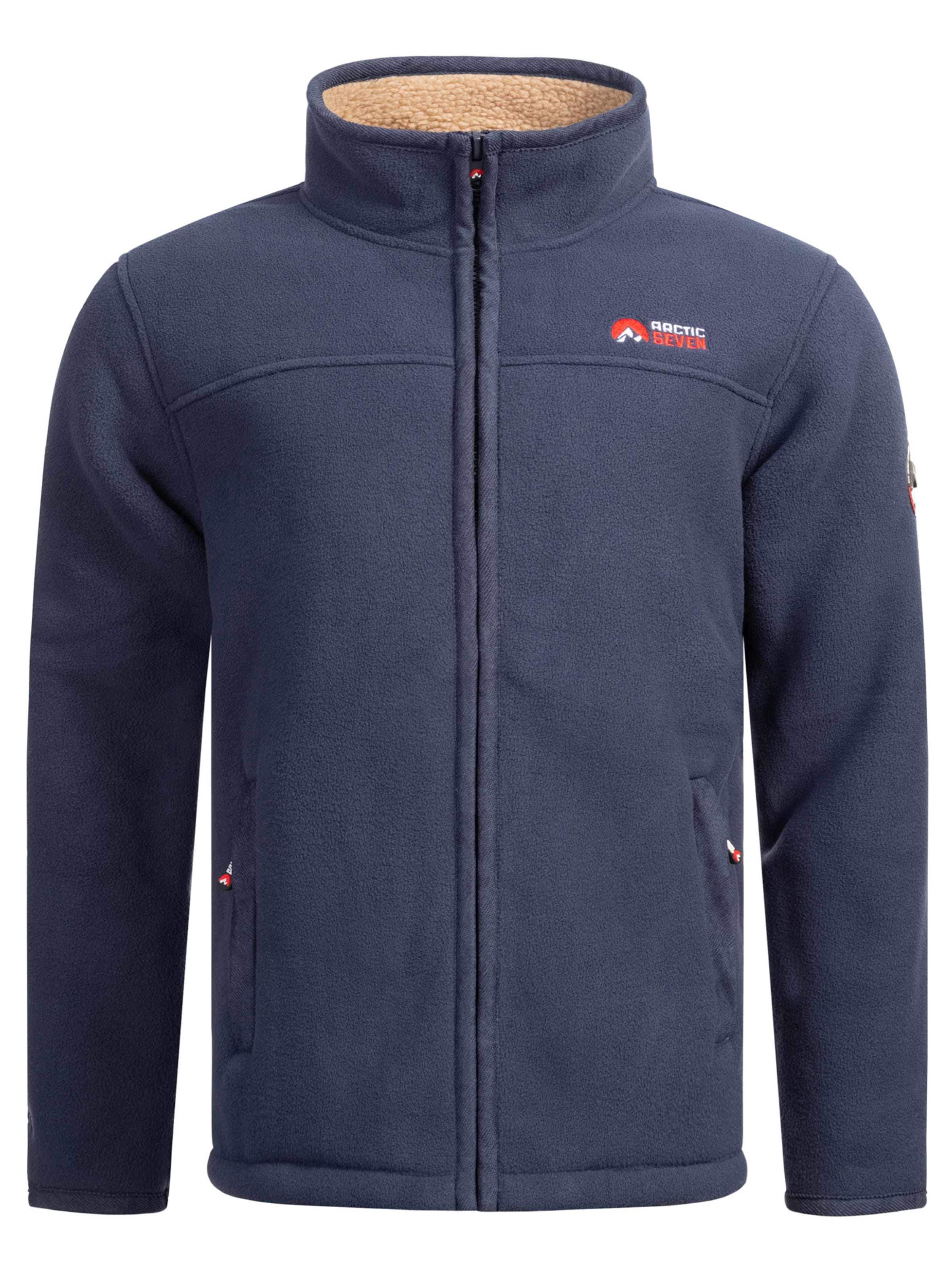 Arctic Seven Funktionele fleece-jas 'Zeroo' in Blauw: voorkant