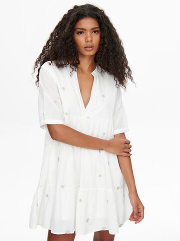 Robe-chemise ONLY en blanc