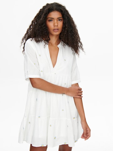 Robe-chemise ONLY en blanc