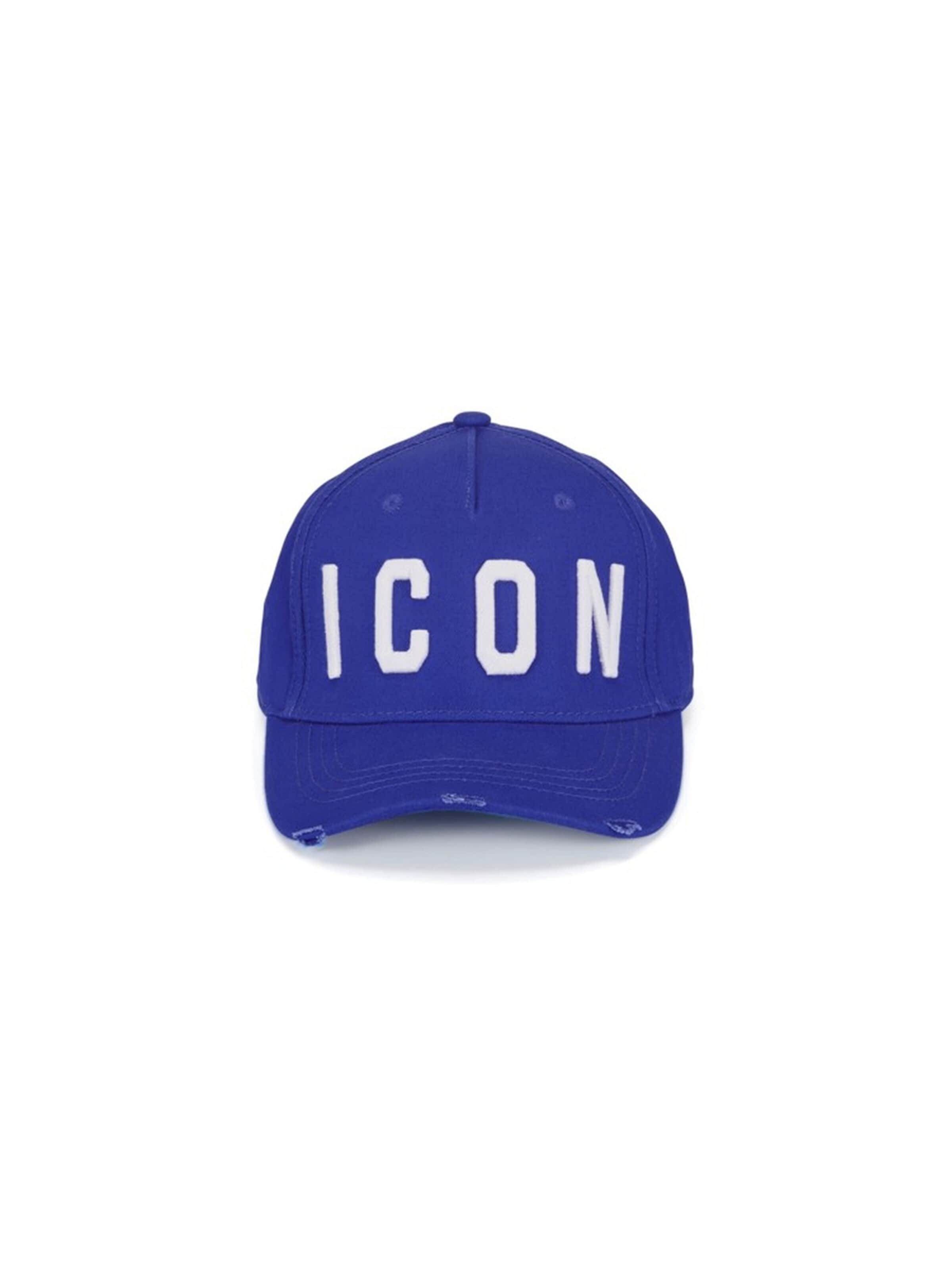 DSQUARED2 Cap 'ICON'‌‌‌‌ in Blau: Vorderseite
