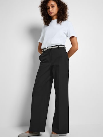 SELECTED FEMME Wide leg Pantalon in Zwart
