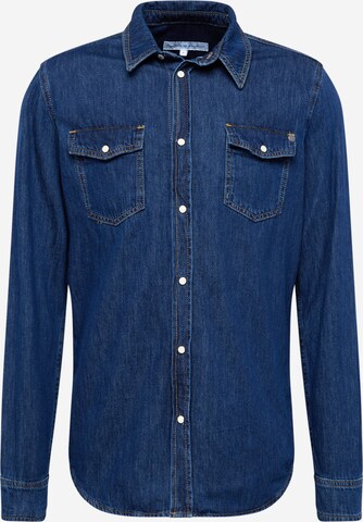 Pepe Jeans Regular fit Button Up Shirt 'HAMMOND' in Blue: front