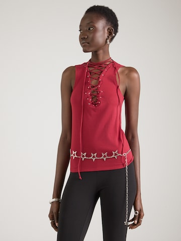 Haut 'Jay' WEEKDAY en rouge : devant